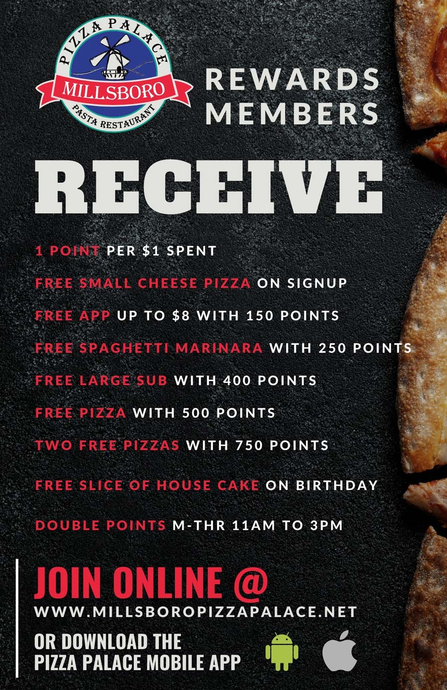 pizza palace rewards